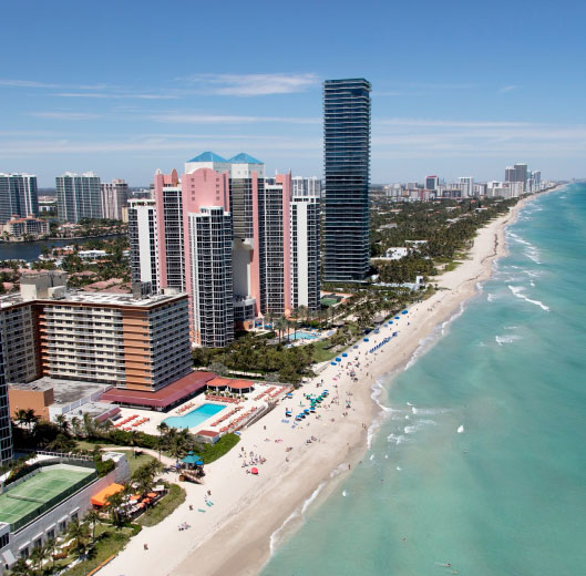 Miami-Dade County coast