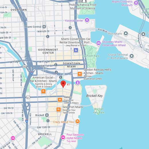 brickell on the river location map