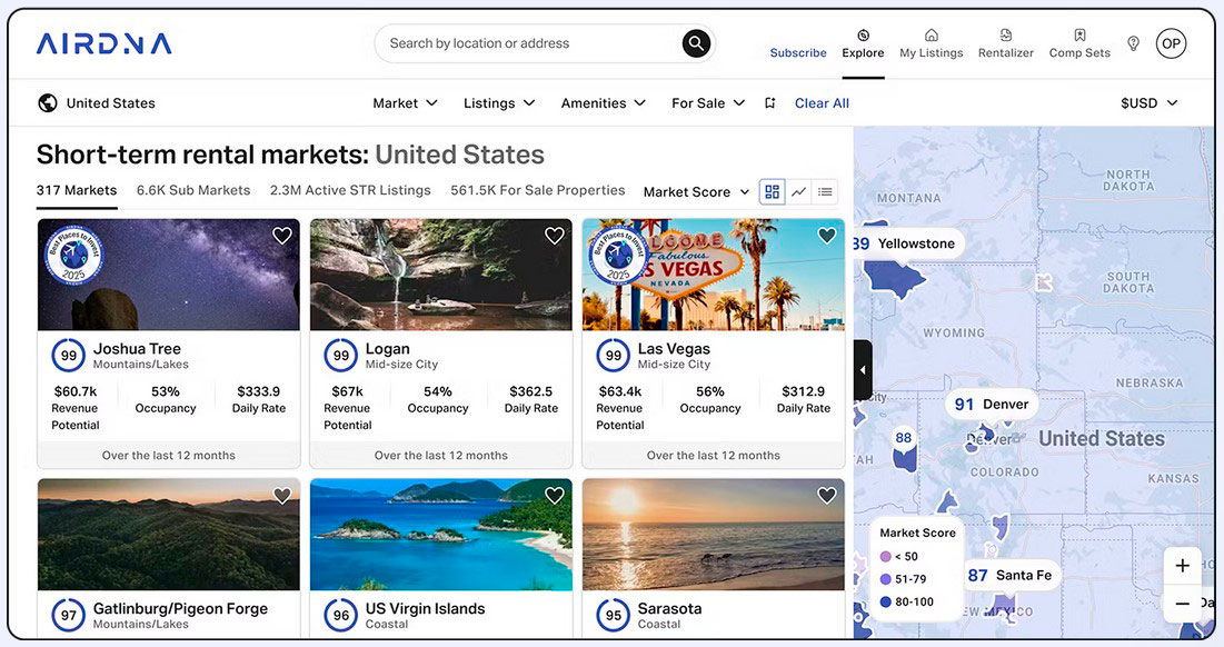AirDNA Dashboard